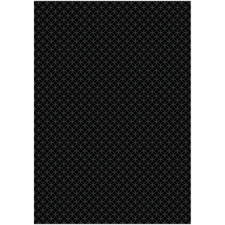 Бумага упаковочная 70*100см  в рулоне (ассорти) "Pattern on black" MESHU