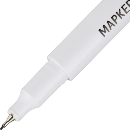 Маркер перманентный  0,5 мм Attache черный, супертонкий метал. наконечник