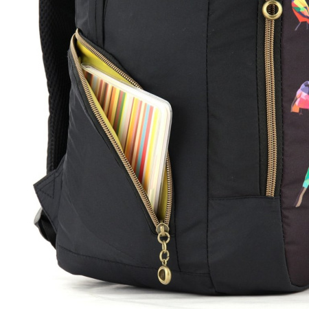 Рюкзак школьный для девочки Kite "Beauty" 44*30*16см черный