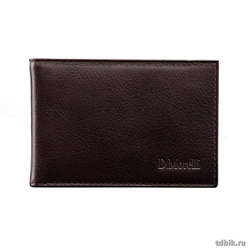 Визитница D.Morelli "Brown" нат. кожа