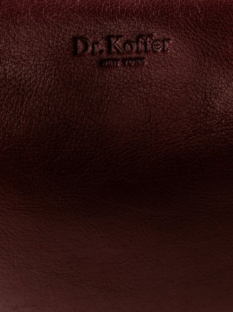 Сумка женская Dr.Koffer 28х22х11см см, нат.кожа бордовая
