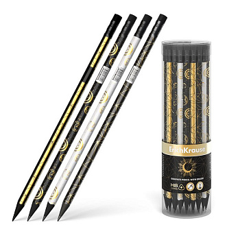 Карандаш ч/г HB с рис. трехгранный ErichKrause "Magic Sky" с ластиком