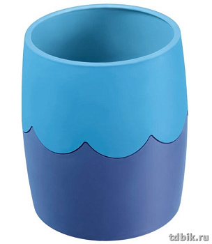 Подставка для ручек "Двухцветная" синий/голубой Стамм