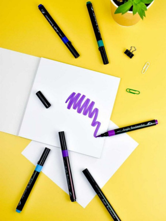 Набор маркеров акриловых  6 цв. (наконечник кисть) Феникс+ "Зима"