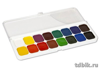 Краски акварельные 16 цв. медовые Луч "Классика" (без кисти, пластиковая упаковка)