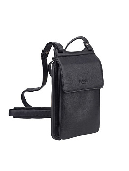 Сумка женская Dr.Koffer 13х19х4см см, нат.кожа черная