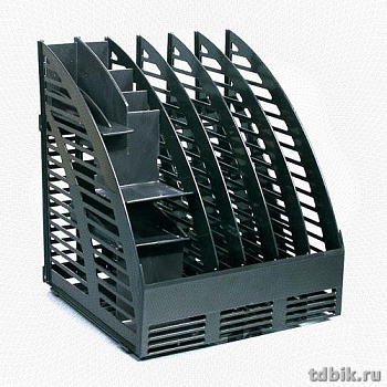 Лоток вертикальный 4 отделения по 40мм + органайзер Attache