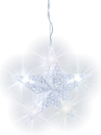 Гирлянда комнатная Бахрома "Елочки" 2,5*1м, 92 холодных ламп, 8 реж, прозрачный провод