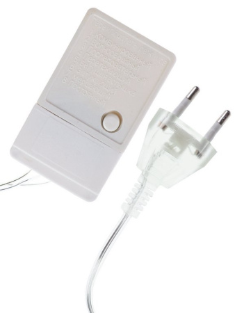 Гирлянда комнатная Занавес 1,4*1,4м, 64 белых ламп, 1 реж., прозрачная нить