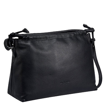 Сумка женская Dr.Koffer 28х20х12см см, нат.кожа черная