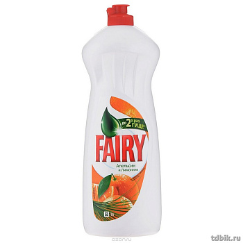 Жидкость д/мытья посуды Fairy Пена эффект 900 мл., апельсин и лимонник