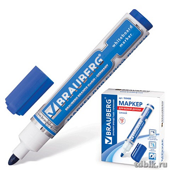 Маркер для доски Brauberg "Neo" 5мм синий круглый