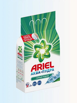 Стиральный порошок Ariel автомат  3 кг. "Горный родник"