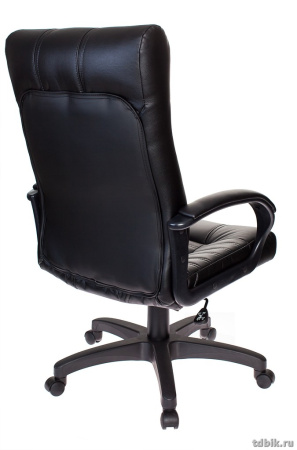 Кресло руководителя Бюрократ KB-10/BLACK (искусственная кожа, цв. черный)