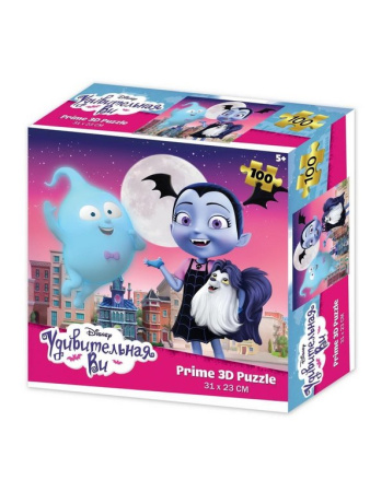 Пазл 3D картинка 100 дет. "Удивительная Ви" 5+ Prime 3D