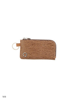 Футляр для ключей  D.Morelli "Варан" из нат.кожи, на молнии, рыжий