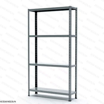 Стеллаж металлич. архивный с 4 -я полками (1600*1200*400мм) MS Strong