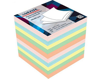 Блок бум. для записи (не склеенный) 9*9*9 см, бумага цветная 80 г/м2 deVENTE