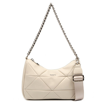 Сумка женская FABRETTI 27х18х10 см, нат. кожа, бежевый