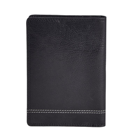 Обложка для паспорта и автодокументов Dr.Koffer нат. кожа, черный