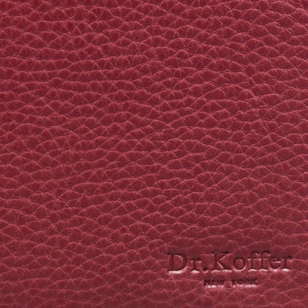 Обложка для паспорта Dr.Koffer нат. кожа, бордовый