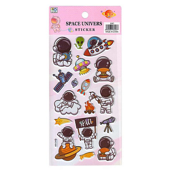 Наклейки  9,5 х 22 см  "Космос 4"