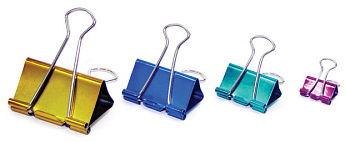 Зажим для бумаг 51 мм цветной