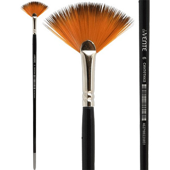 Кисть  веерная № 6 синтетика (длинная ручка) deVENTE