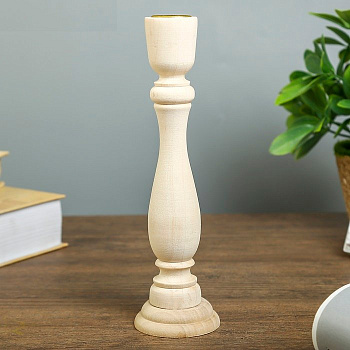 Изделие для декорирования Подсвечник "Талия" 20*5,5*5,5см (дерево)