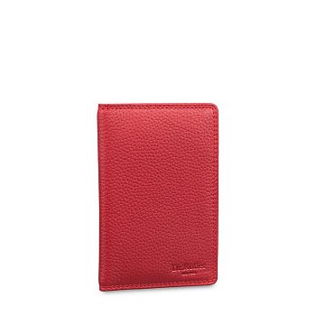 Обложка для паспорта Dr.Koffer нат. кожа, красный