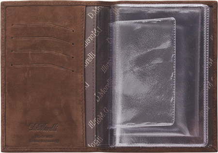 Бумажник водителя D.Morelli "Тирамо-2", нат. кожа, горчичн.