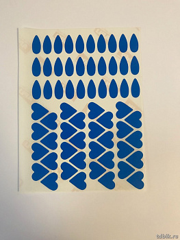 Наклейка Apli серия "Сердечки"