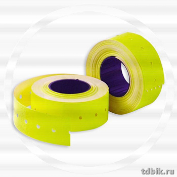 Лента для э/пистолетов цвет желтый 21,5*12 прямоуг. (700 эт)