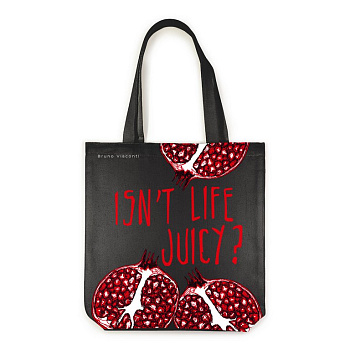 Сумка-шоппер Bruno Visconti 34х36 см "FRESH & FRUITY.ГРАНАТ"