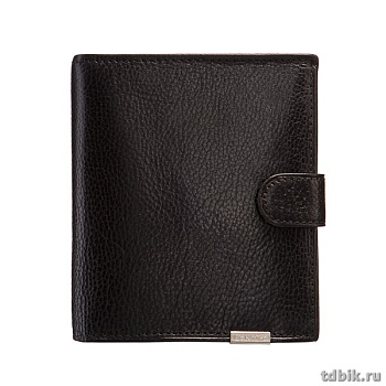 Портмоне Dr.Koffer 13*14см, с ручкой, нат. кожа, черный