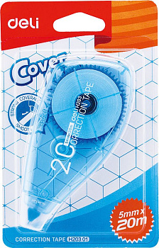 Корректирующая лента в диспен. 5 мм х20 м Deli