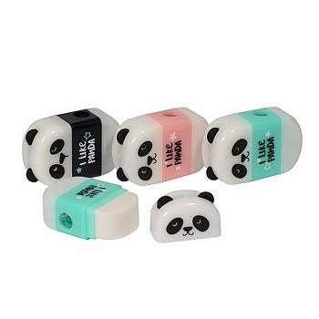 Точилка с контейнером и ластиком Bruno Visconti "Панда"