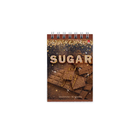 Блокнот А7  40л.,  68*101 мм, на гребне Альт "SWEET LIFE" 5 видов