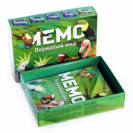 Игра настольная  Мемо "Пернатый мир" Нескучные игры