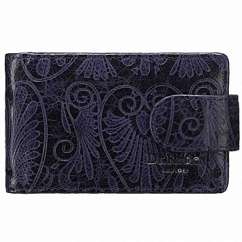 Визитница Dr.Koffer 11*7см на 48 визиток, синий