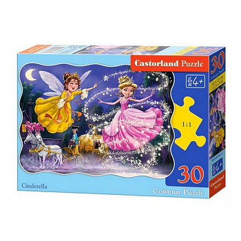 Пазлы MIDI  30 дет. "Золушка. Перед балом" Castor Land 4+