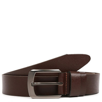 Ремень FABRETTI мужской, натуральная кожа, размер 125, коричневый