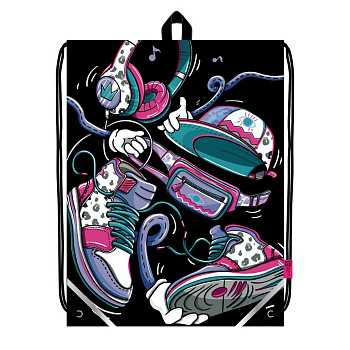 Сумка для обуви для девочки 48*36 см Феникс+ "Будь в ударе"