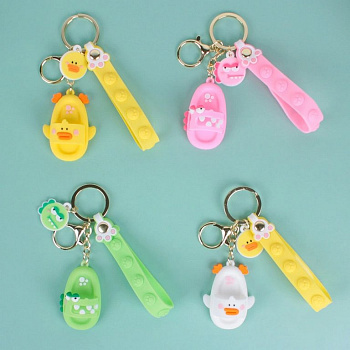 Брелок "Прикольные шлёпанцы" 5,5*3,5*2см