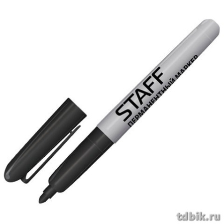 Маркер перманентный  2,0 мм STAFF круглый, черный