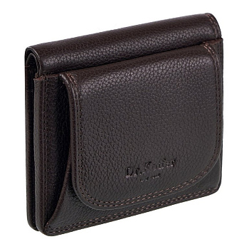 Портмоне Dr.Koffer 10*9 см нат. кожа, коричневый