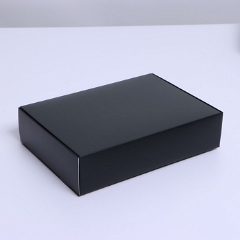 Коробка для подарков 21*15*5см "Черная"