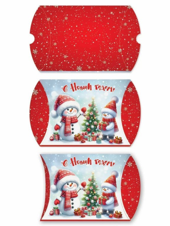 Коробка для подарков 13,5*10см "С Новым годом!"