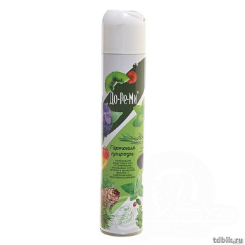 Освежитель воздуха До Ре Ми аква + гармония природы, 350 мл.