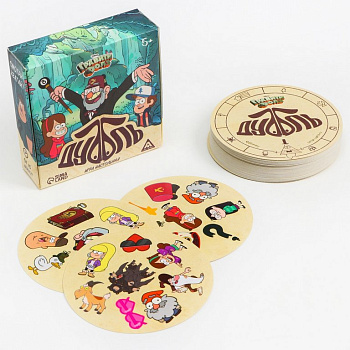 Игра настольная  .5+  с карточками "Дуббль. Смотри-хватай!" Гравити Фолз ЛАС ИГРАС